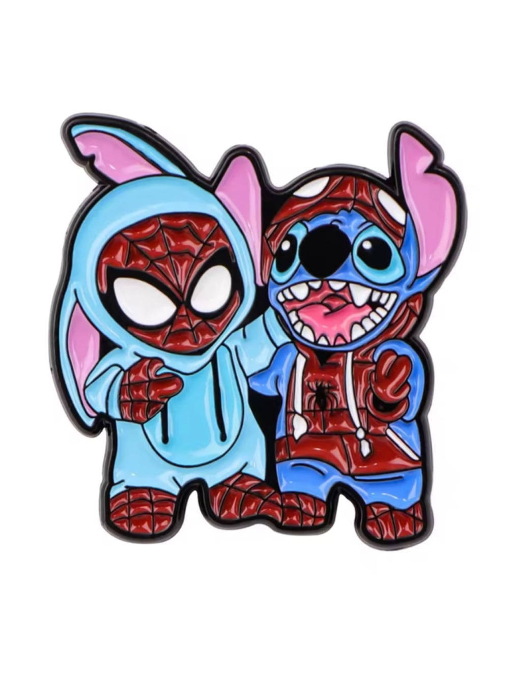 Disney Inspired Stitch as Spiderman Enamel Pin